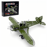 1:32 Scale Vintage Aircraft Metal Model Building Kit - 331 Pcs STEM Engineering Set