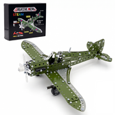 1:32 Scale Vintage Aircraft Metal Model Building Kit - 331 Pcs STEM Engineering Set for Boys 8-16 - Large DIY Mechanical Aircraft Erector Toy & Gift
